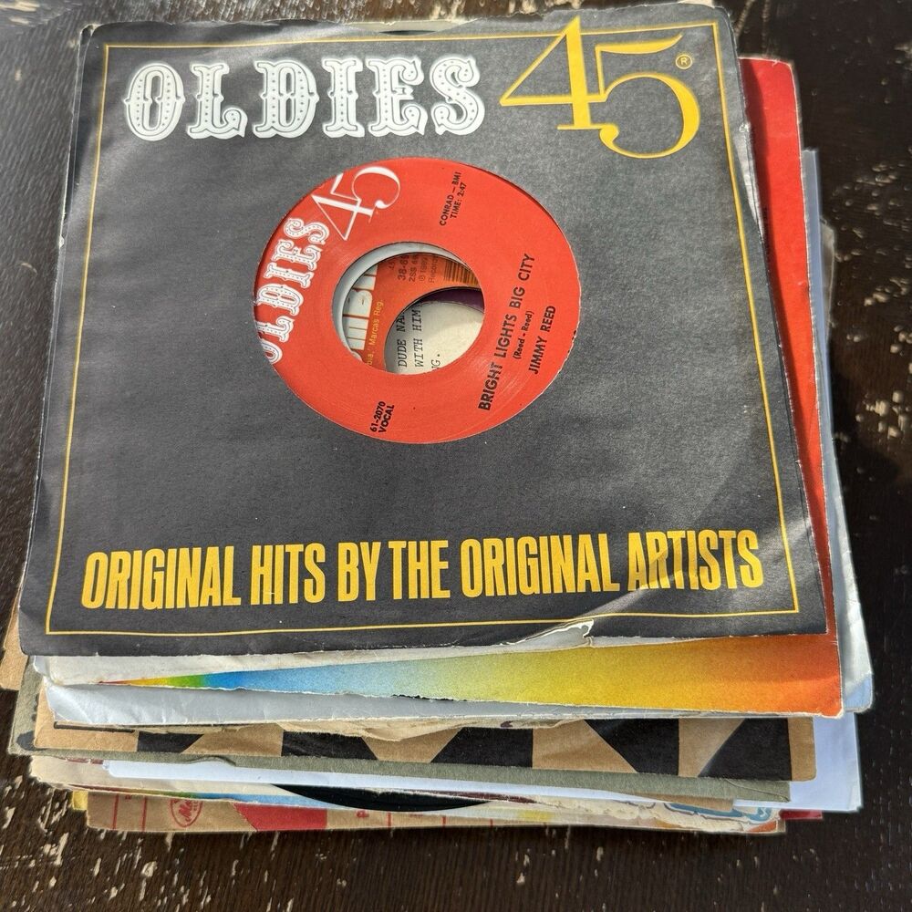 7” 45s VG+ Vinyl Lot Of 31 Records 50s-70s Pop Standards Country Artists Listed